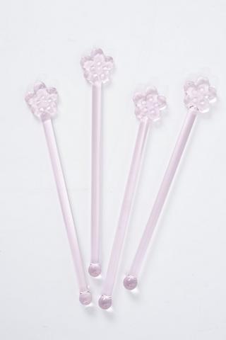 4 Piece Cocktail Swizzle Sticks