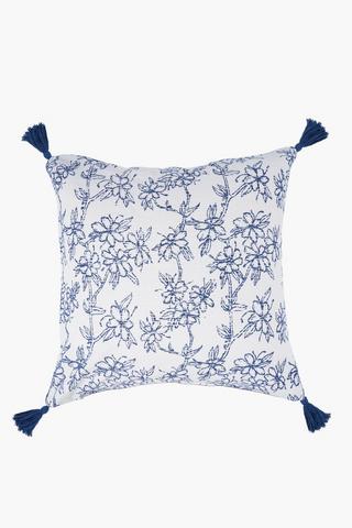 Premium Cotton Floral Scatter Cushion Cover, 60x60cm