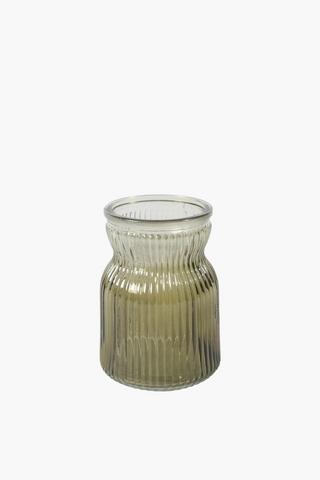 Ombre Mottled Glass Vase, 11x13cm