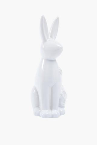 Floral Bunny Statue, 8x22cm