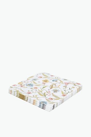 Printed Scallop Serviettes