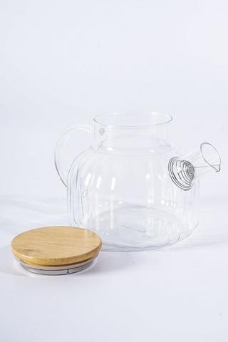 Scalloped Glass Teapot, 1L