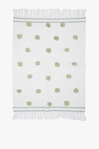 Pom Pom Rug With Tassels, 70x110cm