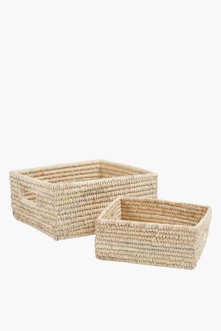 Date Leaf Utility Basket Large