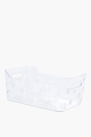 Plastic Bow Utility Basket Large