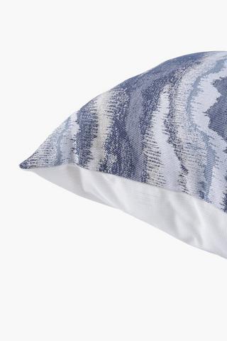 Chenille Abstract Waves Scatter Cushion, 60x60cm