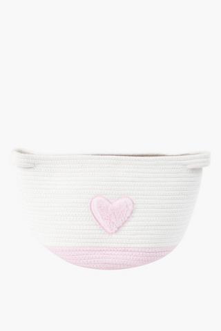 Heart Utility Basket, L38xw38xh45cm