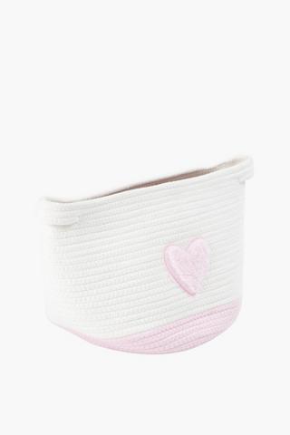 Heart Utility Basket, L38xw38xh45cm