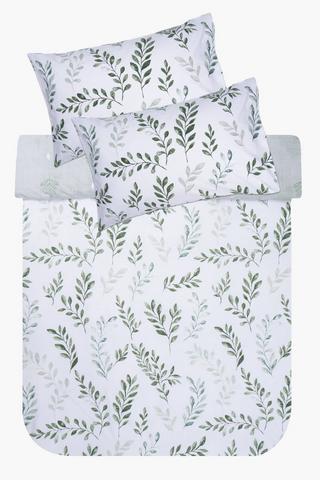 Premium Cotton Dante Leaf Reversible Duvet Cover Set