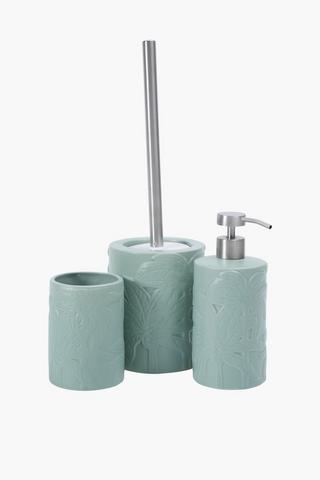 Polyresin Embossed Leaf Bath Tumbler