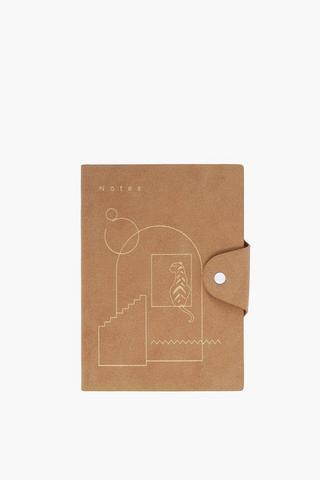 A5 Pu Embossed Clip Notebook