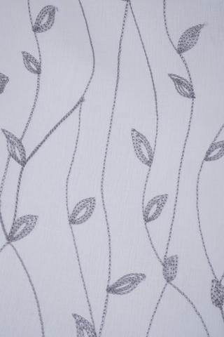 2 Pack Embroidered Floral Cafe Curtain, 110x120cm