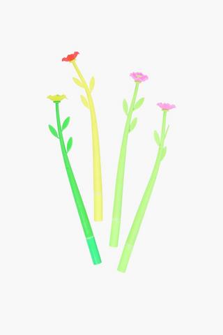 4 Pack Flower Pen Set