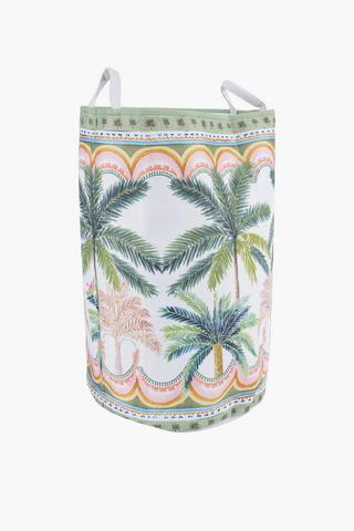 Printed Amiri Botanical Laundry Basket, 27x36x60cm