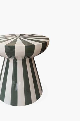 Doppler Stripe Side Table