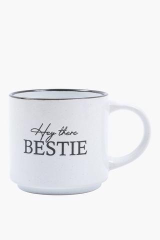 Bestie Speckle Mug, 390ml