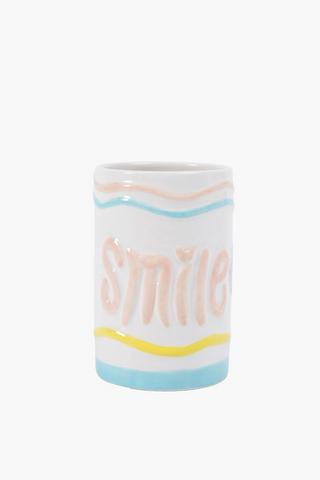 Ceramic Smile Bath Tumbler