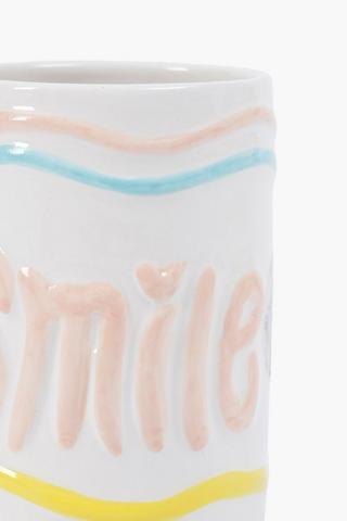 Ceramic Smile Bath Tumbler