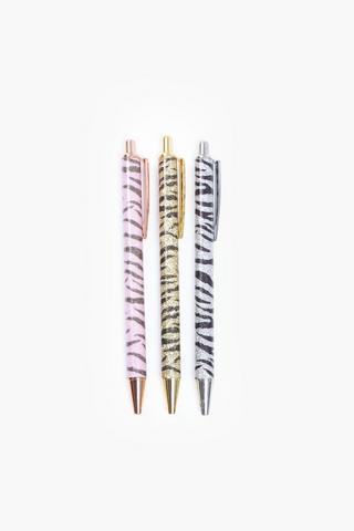 3 Pack Zebra Pens