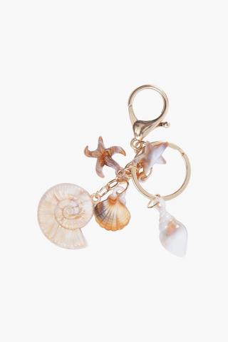 Coastal Shells Keyring