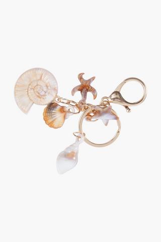 Coastal Shells Keyring