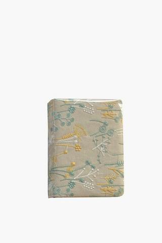 A6 Embroidered Floral Notebook