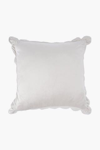 Velvet Scallop Scatter Cushion, 60x60cm