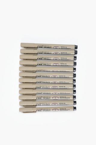 12 Pack Fineliner Markers