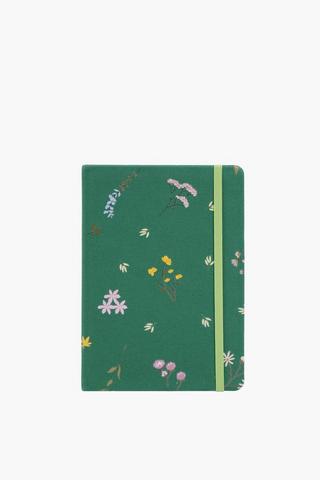 A5 Canvas Floral Notebook