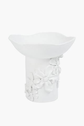 Modernist Flower Embossed Planter, 24x24cm