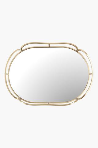 Metal Mirror Decor Tray, 30x5cm