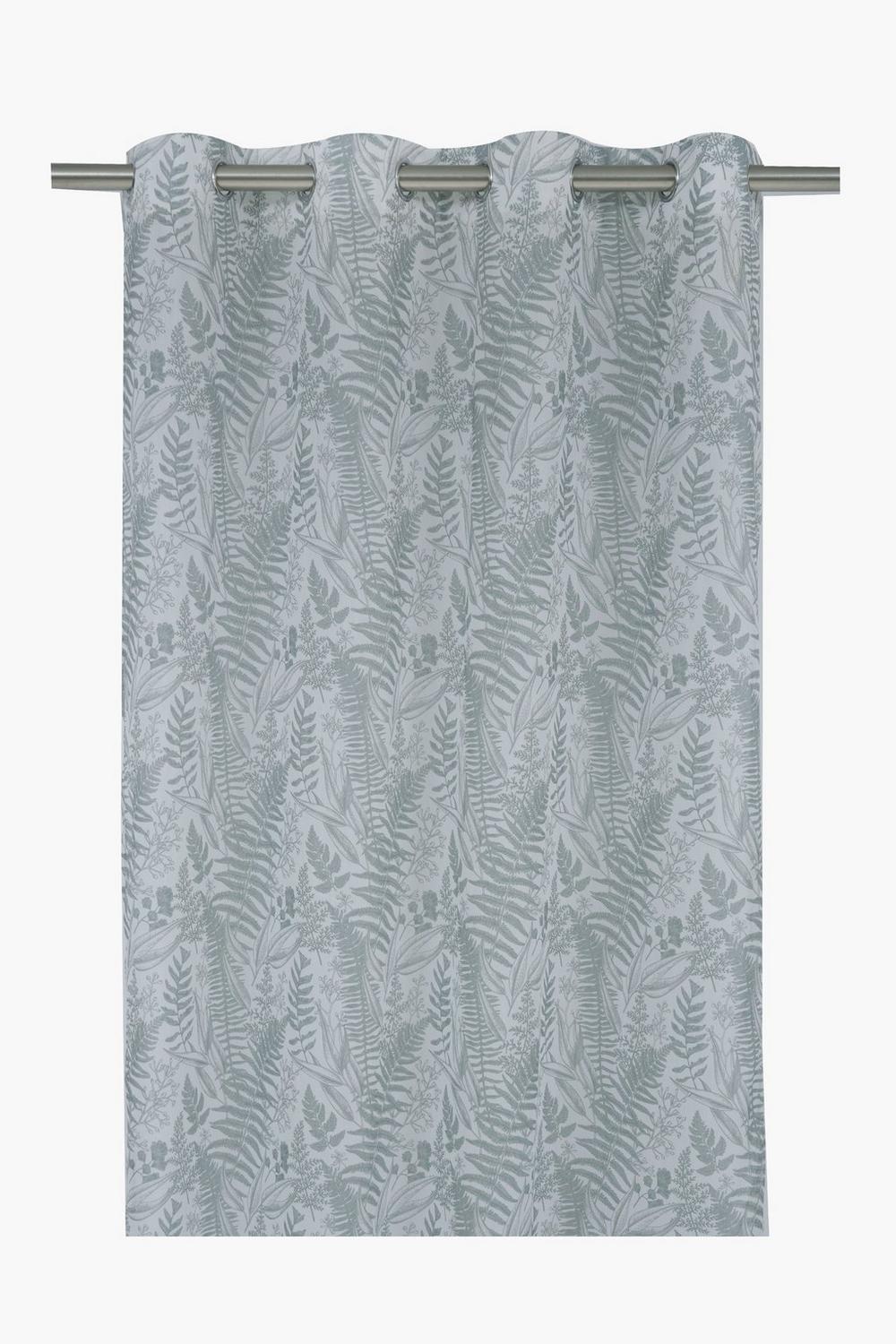 Eyelet Printed Sheer Leaf Curtain, 140x225cm