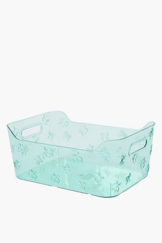 Plastic Bow Utility Basket Large