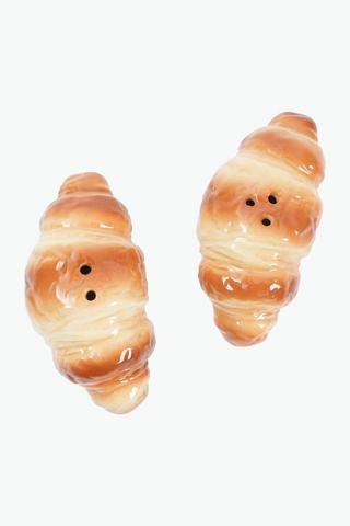 2 Piece Salt And Pepper Croissant Condiments