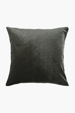 Cut Velvet Stripe Scatter Cushion, 60x60cm