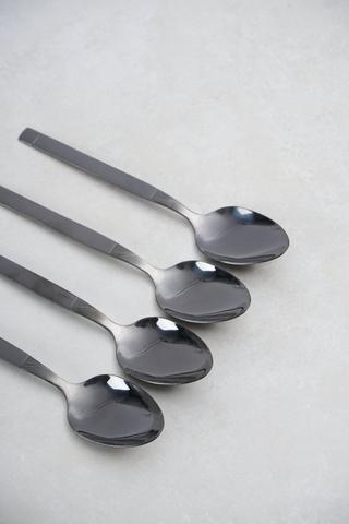 4 Pack 2 Tone Stainless Steel Teaspoons