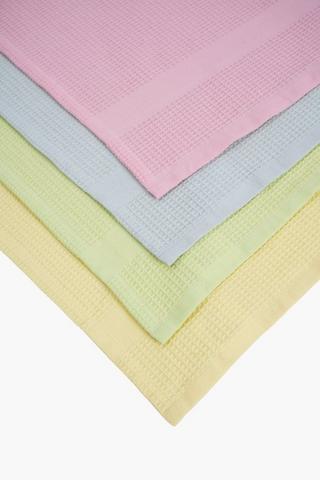 4 Pack Waffle Tea Towel Set