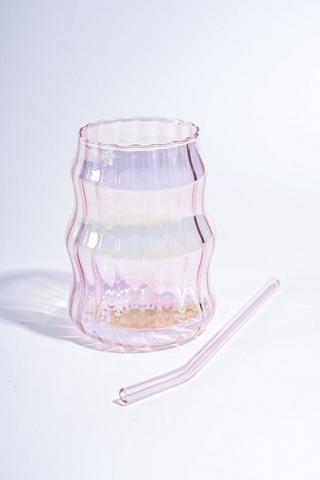 Iridescent Sippy Glass