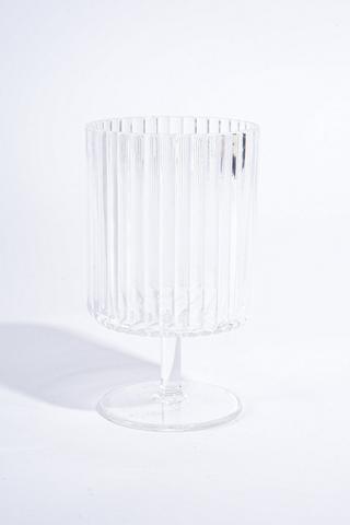 Facet Acrylic Wine Glass