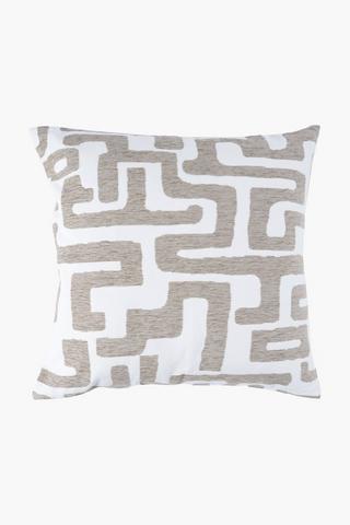 Chenille Raiden Geometric Scatter Cushion, 60x60cm