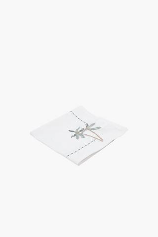 Embroidered Palm Napkin, 40x40cm