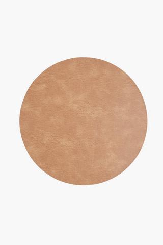 4 Pack Round Pu Placemats