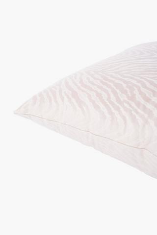 Velvet Zebra Scatter Cushion, 60x60cm