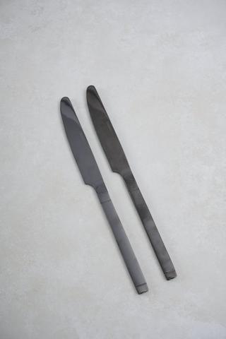 2 Pack 2 Tone Stainless Steel Dinner Knives