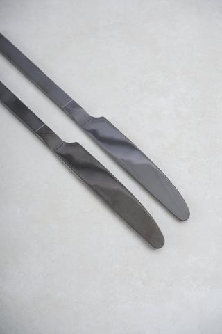 2 Pack 2 Tone Stainless Steel Dinner Knives