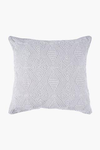 Velvet Diamond Scatter Cushion, 60x60cm