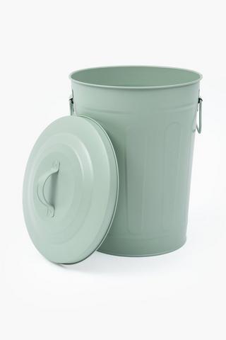 9.5l Galvanised Matte Bin