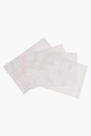 4 Pack Palm Leaf Placemats