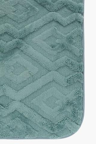 2 Piece Foam Zig Zag Bath Mat Set