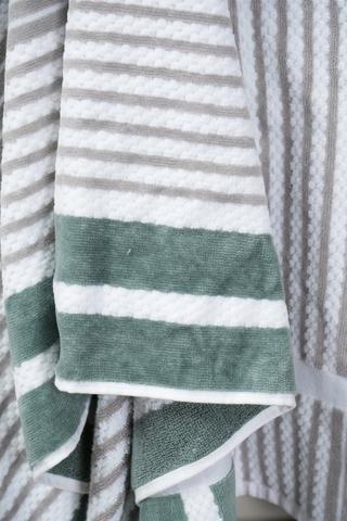 Cotton Jacquard Astrid Stripe Hand Towel